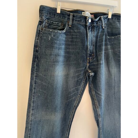 Vintage Levi’s 559 Made in Mexico Relaxed Straight Jeans Dark Blue Size 36X30 JJ - Picture 7 of 11